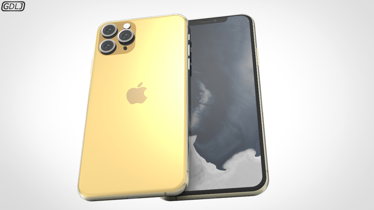 Apple Iphone 11 Pro Max Gold By Laythjawad 3docean
