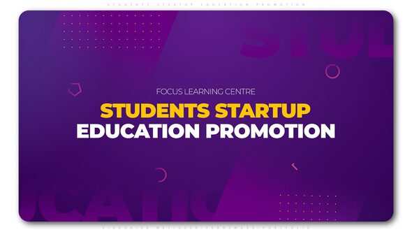 Students Startup Education - VideoHive 24685137