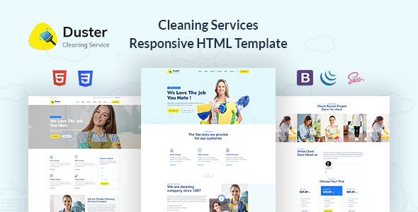 Great Duster - Cleaning Services Responsive HTML Template