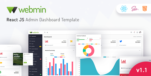 Webmin - React JS Admin Dashboard Template