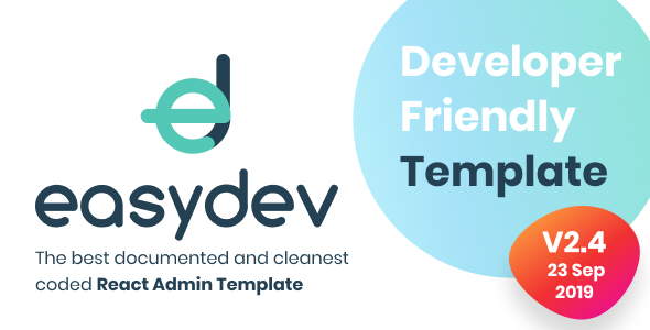 EasyDev — Developer Friendly React Redux BS4 Admin Template + Seed Project