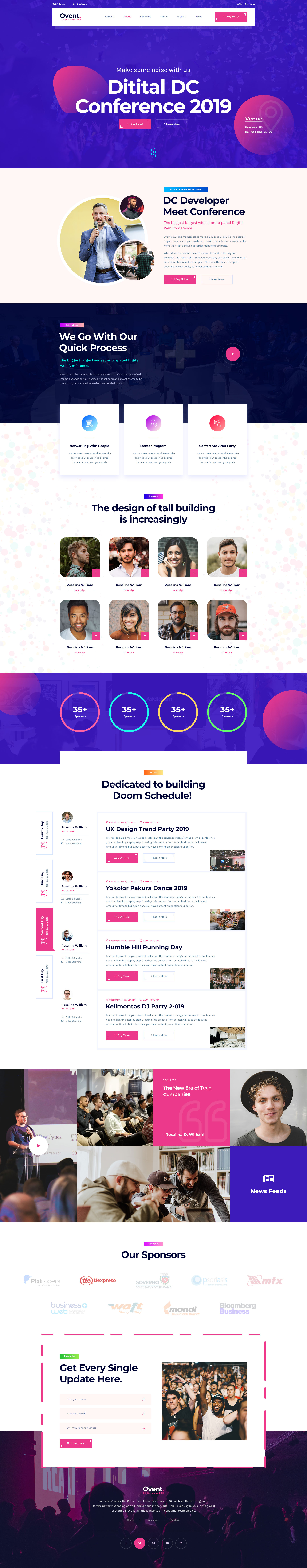 OVent - Event & Conference PSD Template by Webtend | ThemeForest