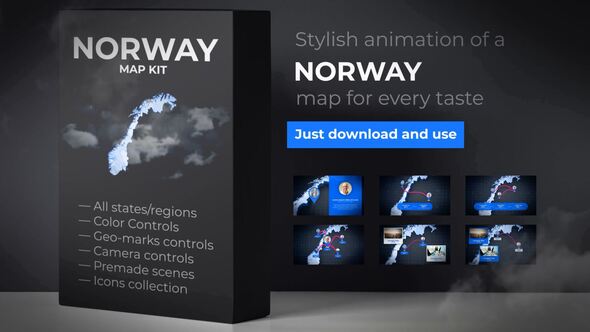 Norway Map - VideoHive 24702561