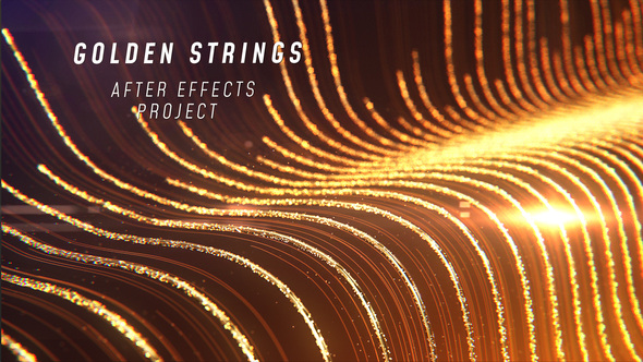 Golden Strings Logo - VideoHive 24702923
