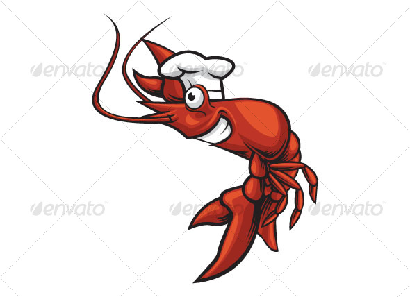 chef prawn - Animals Characters