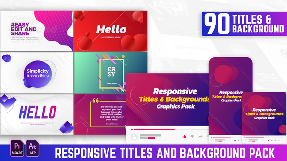 Responsive Titles and Backgrounds Pack