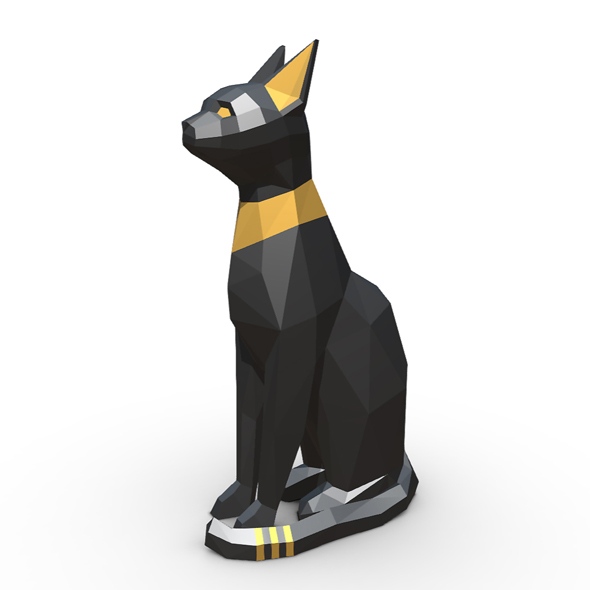 Egypt Cat Figure - 3Docean 24709544