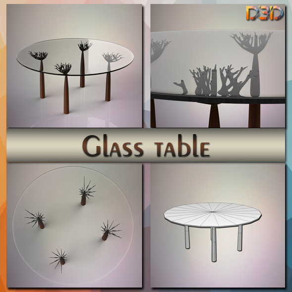 Glass table - 3Docean 24710600
