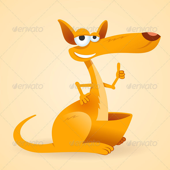 Kangaroo Animal Illustration