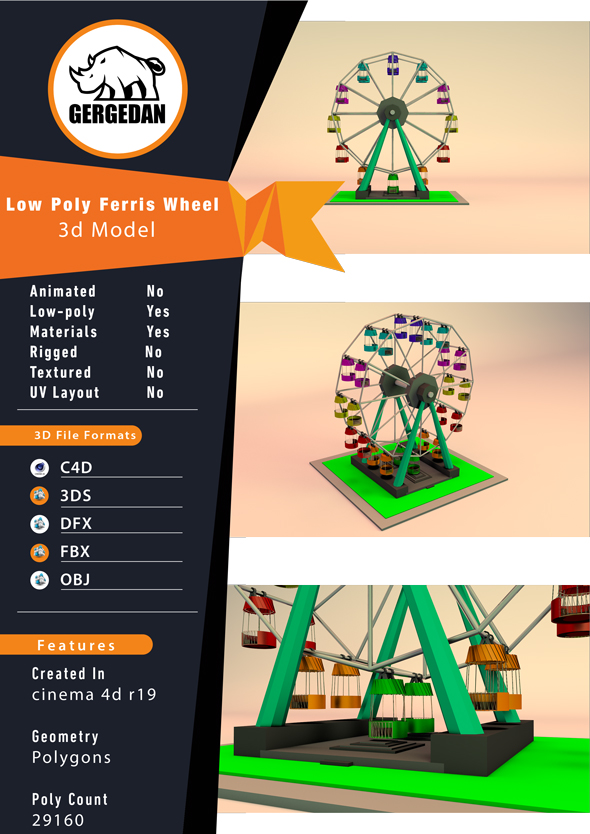 Ferris Wheel - 3Docean 24721181