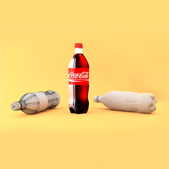 Coca Cola Bottle - 3Docean 23530542