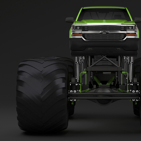 Monster Truck Chevrolet - 3Docean 24722988
