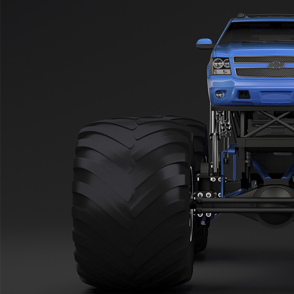 Monster Truck Chevrolet - 3Docean 24723017