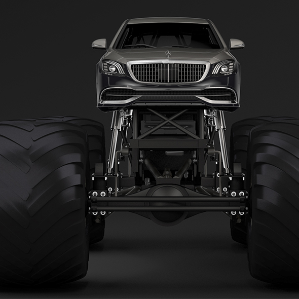 Monster Truck Mercedes - 3Docean 24723038