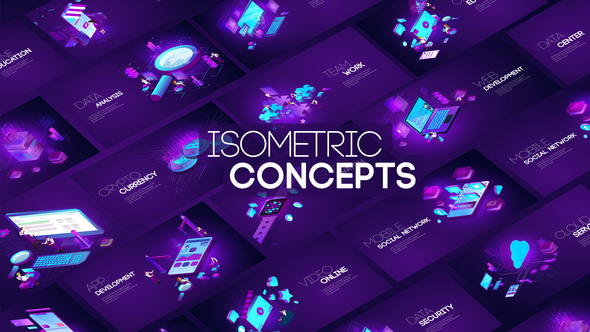Isometric Technology Concepts - VideoHive 24724084