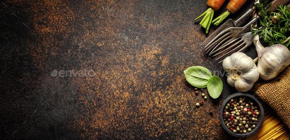 Italian Food Background With Ingredients Stock Photo By Kuban-kuban