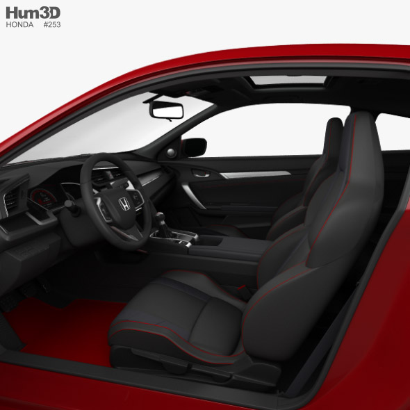 Honda Civic Si Coupe With Hq Interior 2016
