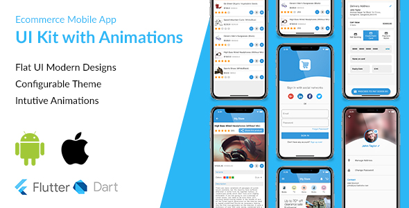 Ecommerce Flutter App UI Kit