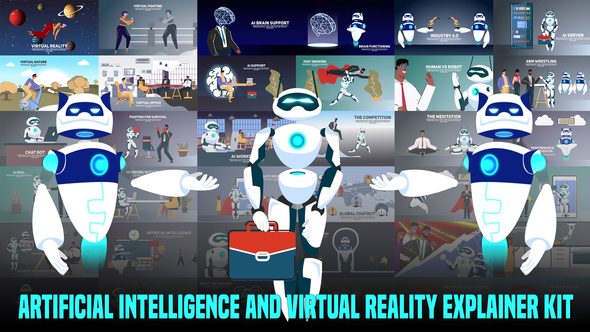 Artificial Intelligence and - VideoHive 24729826