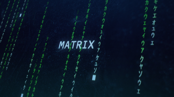 Matrix logo Reveal - VideoHive 24730113