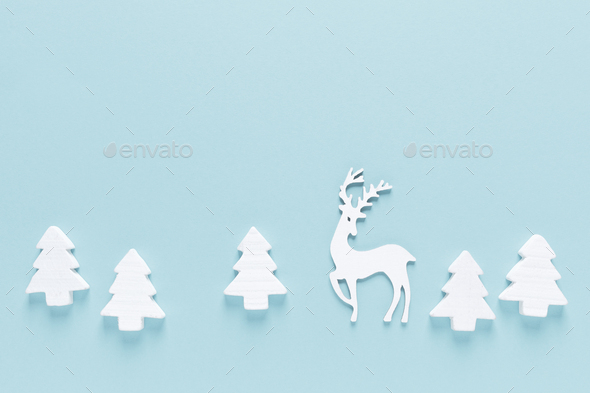 Christmas, New Year or Noel holiday farytail festive winter greeting card with decorations - Stock Photo - Images