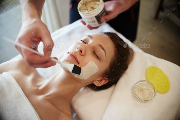 Woman Enjoying SPA Procedures - Stock Photo - Images