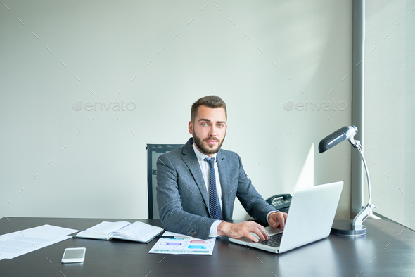Portrait of Confident Manager - Stock Photo - Images