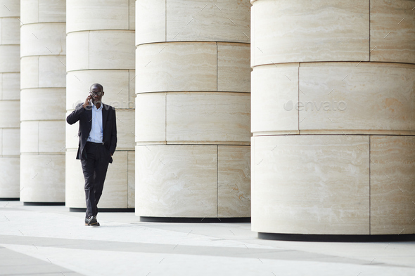 African-American Businessman in City - Stock Photo - Images
