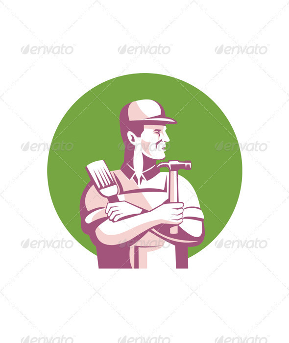 Carpenter Painter Construction Worker - People Characters