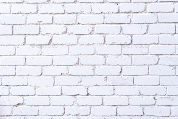 White Brick Wall Texture Background With Copy Space For Design Stock Photo By Jchizhe - Brick Wall Texture White