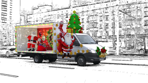 Mechanical Automated Santa - VideoHive 24750604