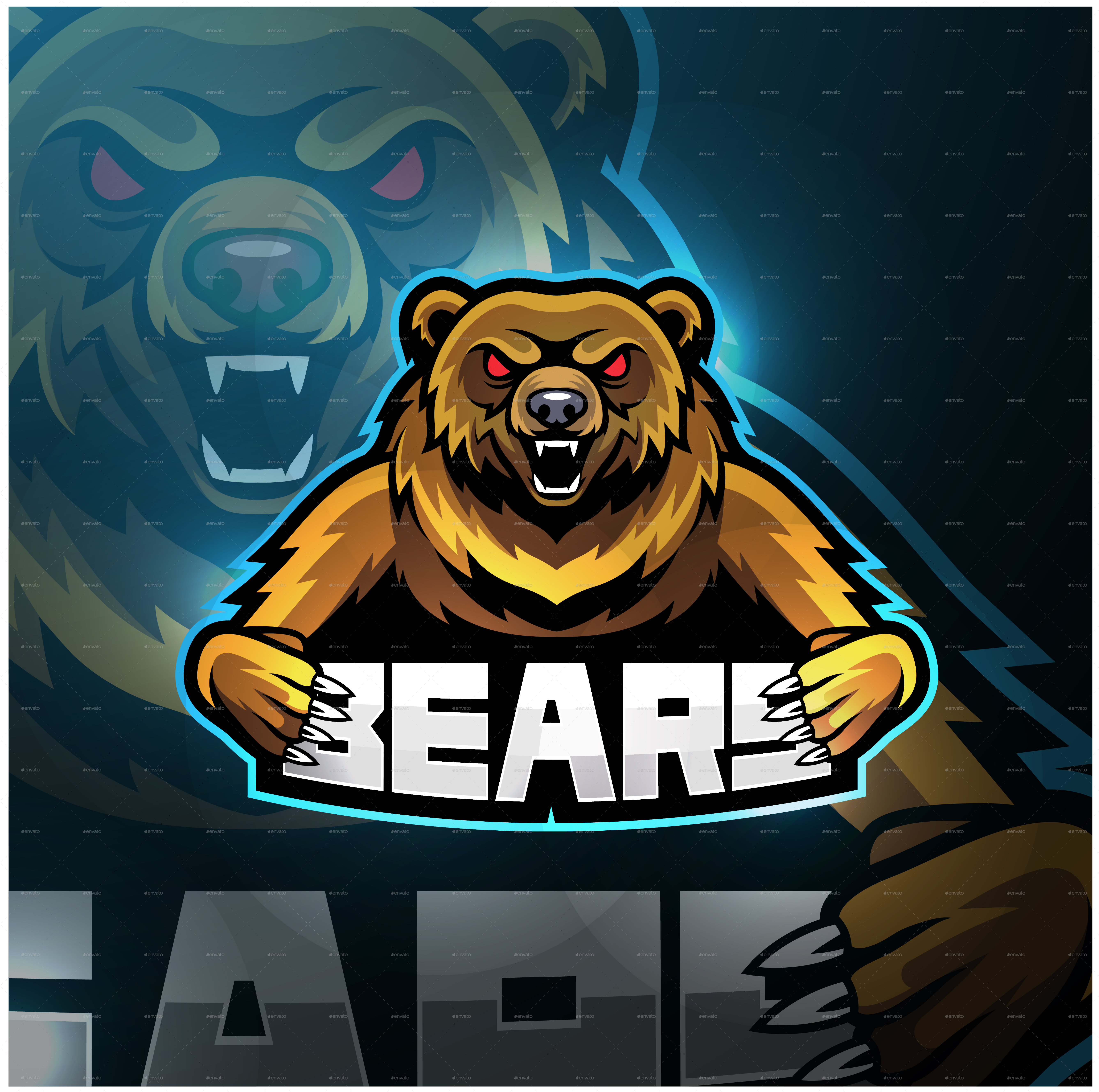 Bear Esport Mascot, Vectors | GraphicRiver