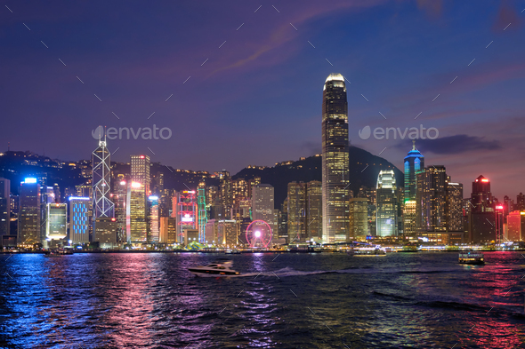 Hong Kong skyline. Hong Kong, China - Stock Photo - Images