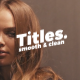 Smooth Clean Titles | Premiere Pro - VideoHive Item for Sale
