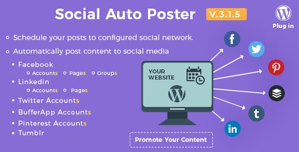 Social Auto Poster - WordPress Plugin