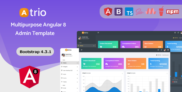 Atrio - Angular 8 Admin Dashboard Template