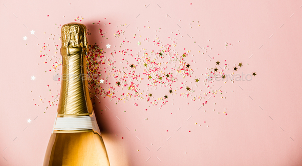 pink champagne background