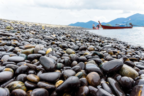 Travel by boat to Ko Hin Ngam, Thailand - Stock Photo - Images