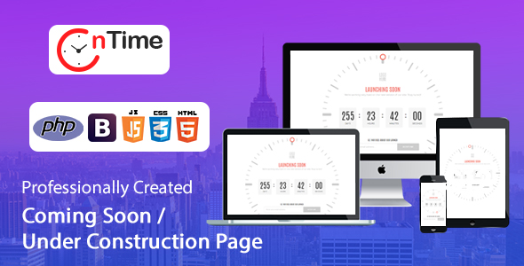 Download OnTime - Coming Soon / Under Construction / Time Counter PHP Script with Admin panel Free Nulled OnTime - Coming Soon / Under Construction / Time Counter PHP Script with Admin panel