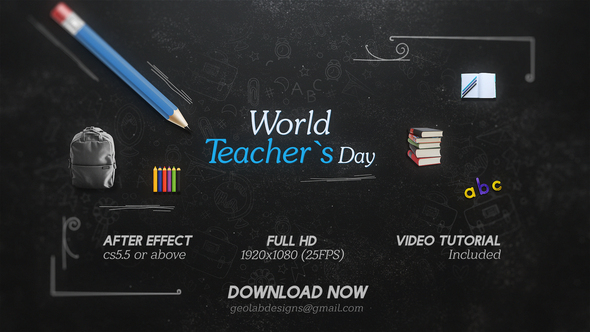 World Teachers Day - VideoHive 24767814