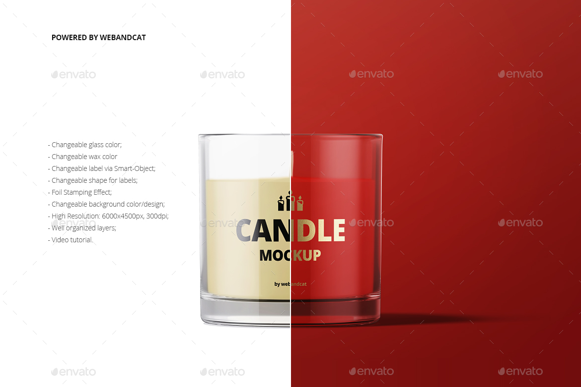 Download Candle in Glass Mock-up by webandcat | GraphicRiver