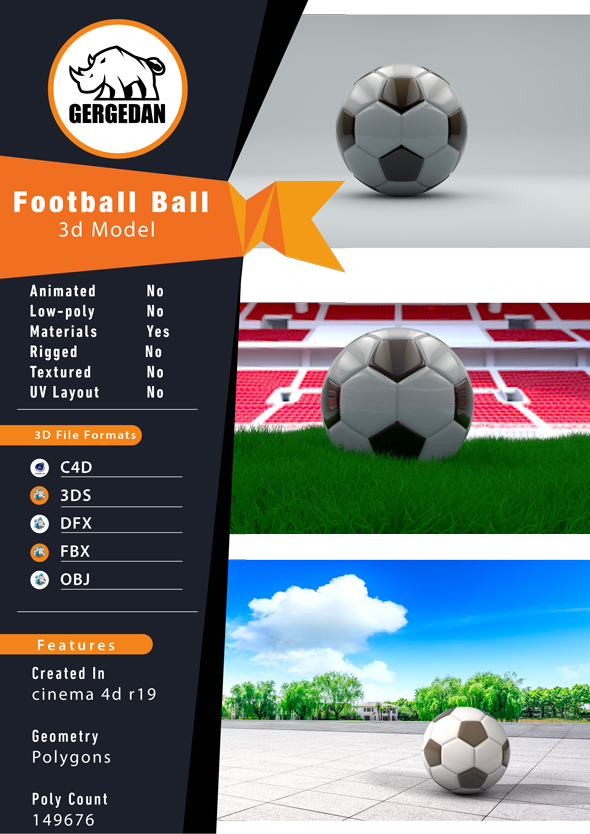 Football Ball - 3Docean 24772125