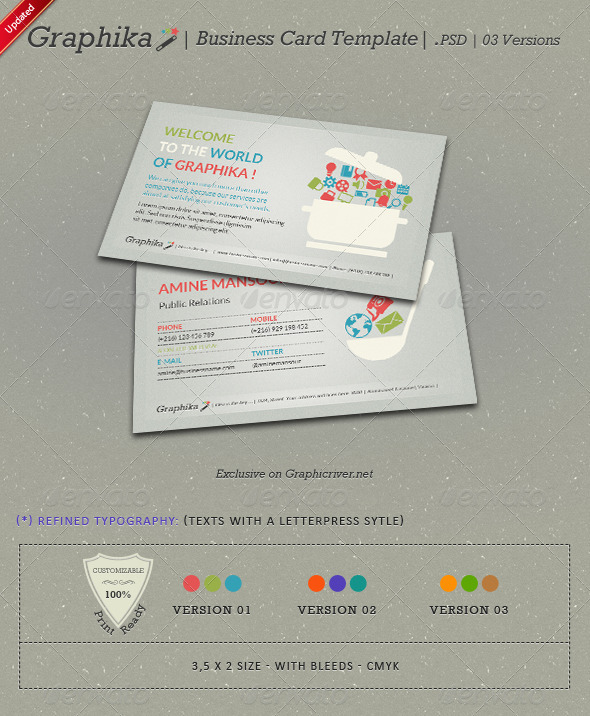 Graphika Business Card Template - Creative Business Cards