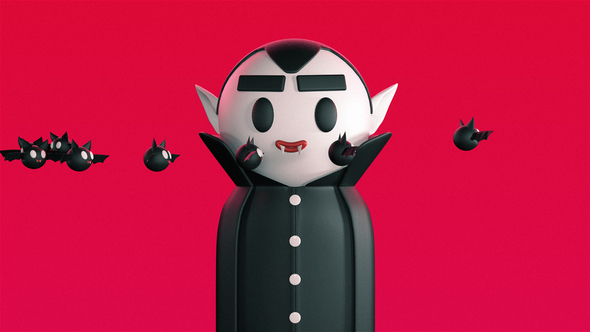 Halloween Cartoon Opener Logo Stings template preview