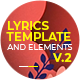 Lyrics Template and Elements V.2 - Paper Cut Concepts - VideoHive Item for Sale