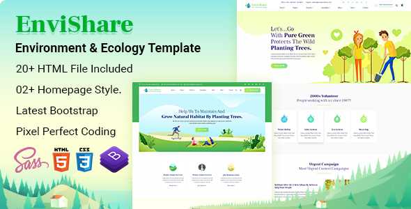 EnviShare- Environmental Ecology Responsive Template