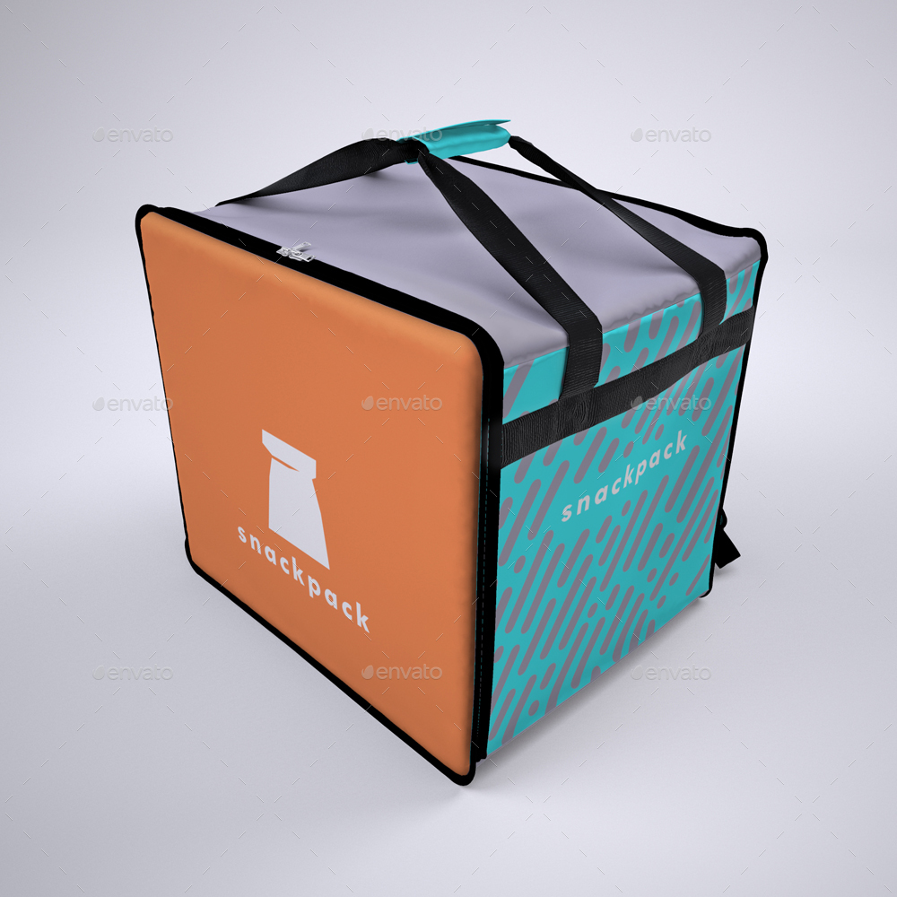 Download View Food Delivery Backpack Mockup Background Yellowimages ...