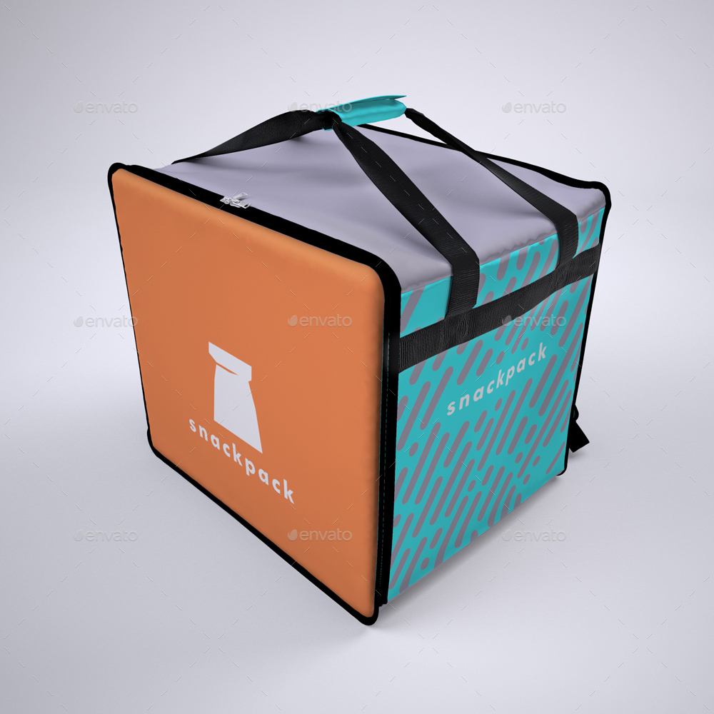 View Food Delivery Backpack Mockup Background Yellowimages ...