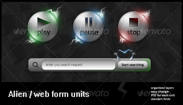 Alien style web units - Web Elements