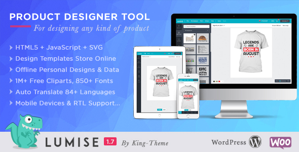 Product Designer for WooCommerce WordPress | LUMISE.COM